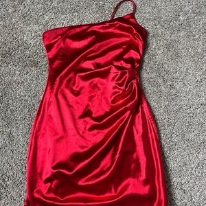 One Shoulder Windsor Dress